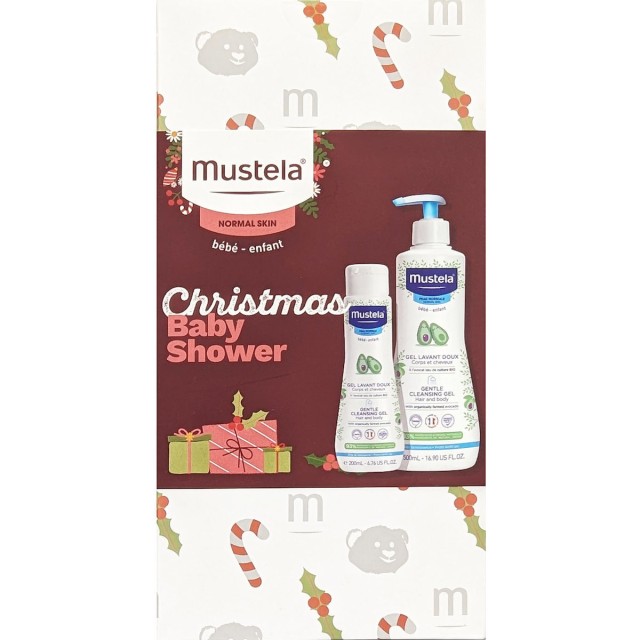MUSTELA - Promo Christmas Baby Shower Gentle Cleansing Gel 500ml & Δώρο 200ml