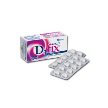 Uni Pharma D3 Fix Extra 2.000 IU Vitamin D3 Συμπλήρωμα Διατροφής Για Οστά - Δόντια 60 Δισκία