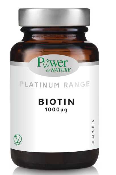 POWER HEALTH - Platinum Range Biotin 1000mg, 30 Κάψουλες