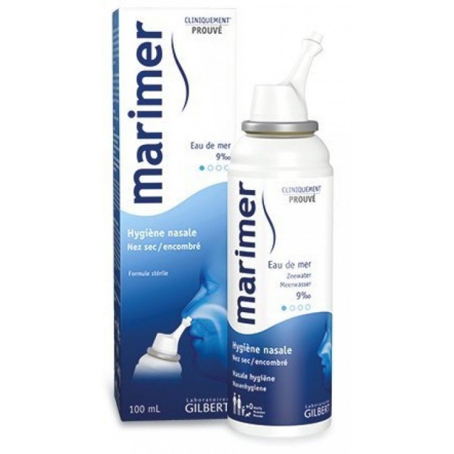 MARIMER - Isotonic Hygiene Nasal Daily Spray Φυσικό Αποστειρωμένο Ισότονο Διάλυμα Θαλασσινού Νερού Κατάλληλο & για Αλλεργίες 100ml