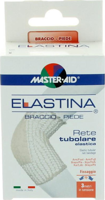 MASTER AID -  Elastina Braccio Piede Ελαστικός Διχτυωτός Επίδεσμος Για Χέρι & Πόδι 3m