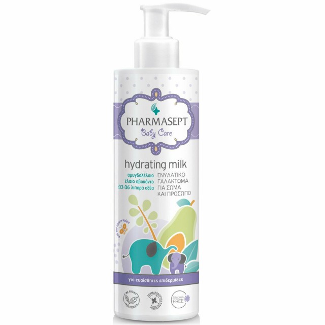 PHARMASEPT - Baby Hydrating Milk Βρεφικό Ενυδατικό Γαλάκτωμα με Φυτικά Έλαια για Σώμα & Πρόσωπο 250ml