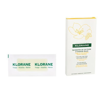 KLORANE  - Promo Hair Removal Cold Wax Small Strips With Sweet Almond Ταινίες Αποτρίχωσης 2x6τμχ