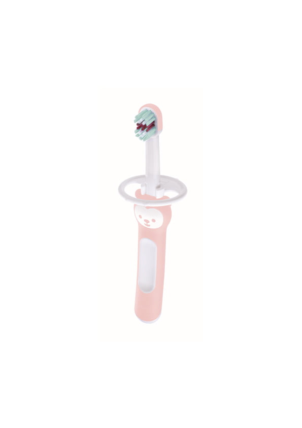 MAM - Babys Brush Βρεφική Οδοντόβουρτσα Με Ασπίδα Προστασίας 6+ Μηνών 606G Ροζ 1 τμχ