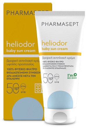 PHARMASEPT - Heliodor Baby Sun Cream Spf50 Βρεφική Αντηλιακή Κρέμα Υψηλής Προστασίας 100ml