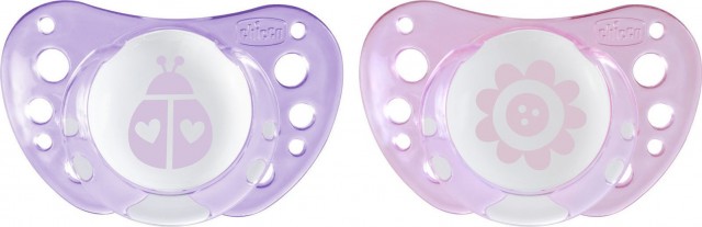 CHICCO - Physio Forma Air Pink Πιπίλα Σιλικόνης 0-6m+ Ροζ 2τμχ