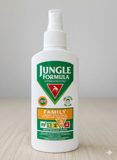 JUNGLE FORMULA - Family Άοσμη Εντομοαπωθητική Λοσιόν σε Spray Κατάλληλη για Παιδιά 100ml
