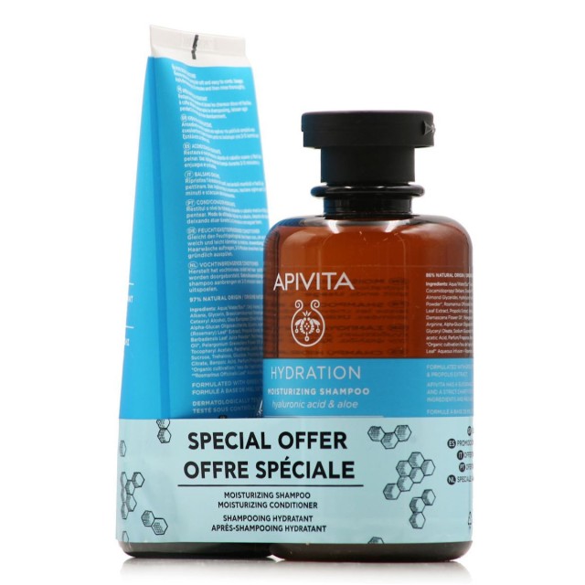 APIVITA - Promo Hydration Moisturizing Shampoo 250ml & Conditioner 150ml για Ενυδάτωση