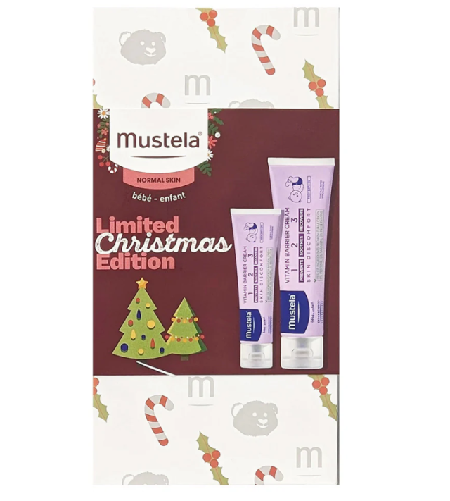 MUSTELA - Promo Christmas Baby Vitamin Barrier Cream 1-2-3 Καθημερινή Κρέμα για την Αλλαγή της Πάνας 100ml & Δώρο 50ml
