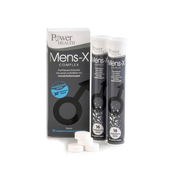 POWER HEALTH - Mens - X Complex Stevia Συμπλήρωμα Διατροφής Για Την Στυτική Λειτουργία 32 Αναβράζοντα Δισκία