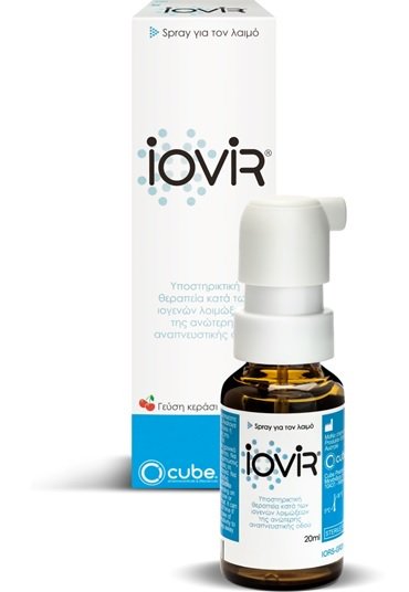 IOVIR - Throat Spray Αντιικό Σπρέι για το Λαιμό, με γεύση κεράσι, 20ml