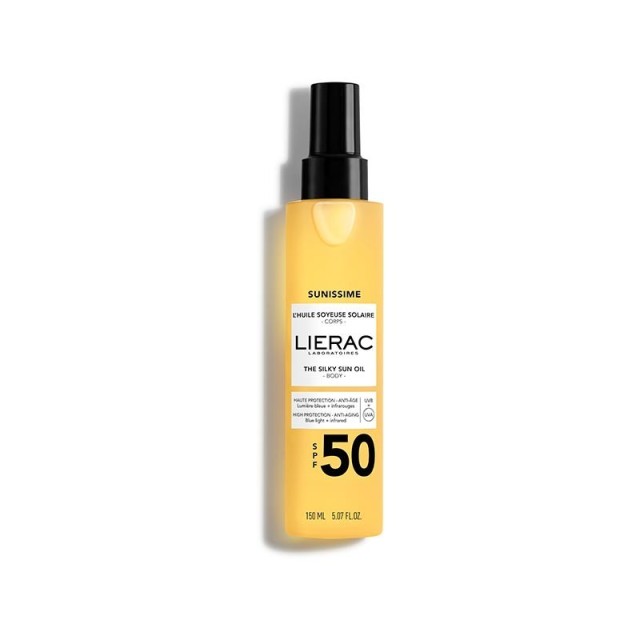 LIERAC - Sunissime The Silky Sun Body Oil, Το Μεταξένιο Αντηλιακό Λάδι Σώματος SPF50 150ml