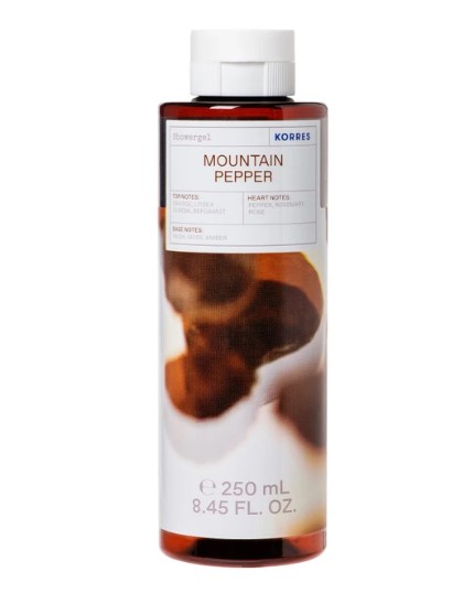 KORRES - Showergel Mountain Pepper Αρωματικό Αφρόλουτρο Με Ενυδατικούς Παράγοντες 250ml