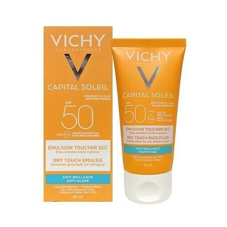VICHY - Capital Soleil Mattifying Face Dry Touch SPF50+ Αντηλιακή Κρέμα Προσώπου 50ml