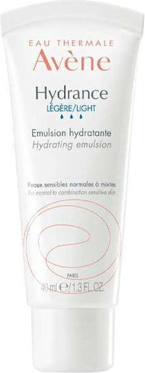 AVENE - Hydrance Legere Emulsion Hydrating, Eνυδατική Κρέμα Ελαφριάς υφής για Αφυδατωμένο Κανονικό - Μεικτό Ευαίσθητο Δέρμα 40ml