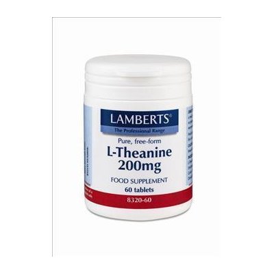 LAMBERTS - L-Theanine 200Mg Fast Release Αντιμετώπιση Άγχους & Κούρασης 60Tabs