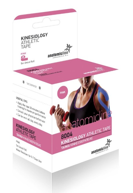 ANATOMIC LINE - Kinesiology  ( Kinesio Tape ) Athletic Tape Χρώμα Ροζ Ταινία Κινησιοθεραπείας 5cm x 5m [8004]