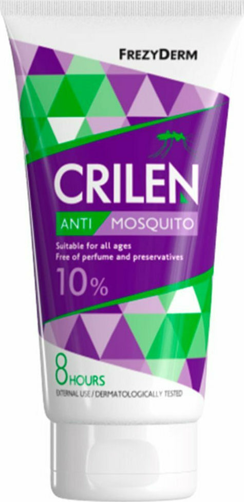 FREZYDERM - Crilen Anti Mosquito 10% Άοσμο Εντομοαπωθητικό Γαλάκτωμα Κατάλληλο για Παιδιά 150ml