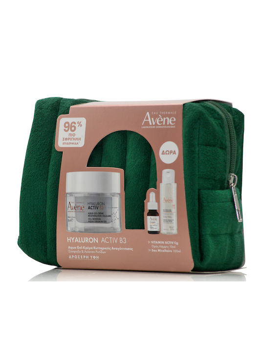 AVENE - Promo Hyaluron Activ B3 Aqua Gel-Cream 50ml & Δώρο Vitamin Activ Cg Serum 10ml & Micellar Water Νερό Καθαρισμού 100ml & Νεσεσέρ