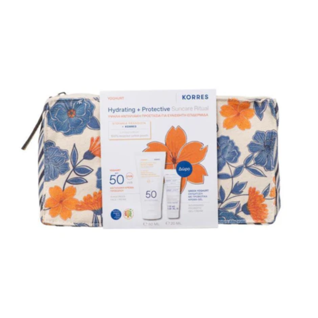 KORRES - Promo Hydrating + Protective Suncare Ritual - Γιαούρτι Αντηλιακή Κρέμα Προσώπου SPF50 50 ml & Δώρο Ελληνικό Γιαούρτι Ενυδάτωση με Προβιοτικά Κρέμα-Gel 20ml