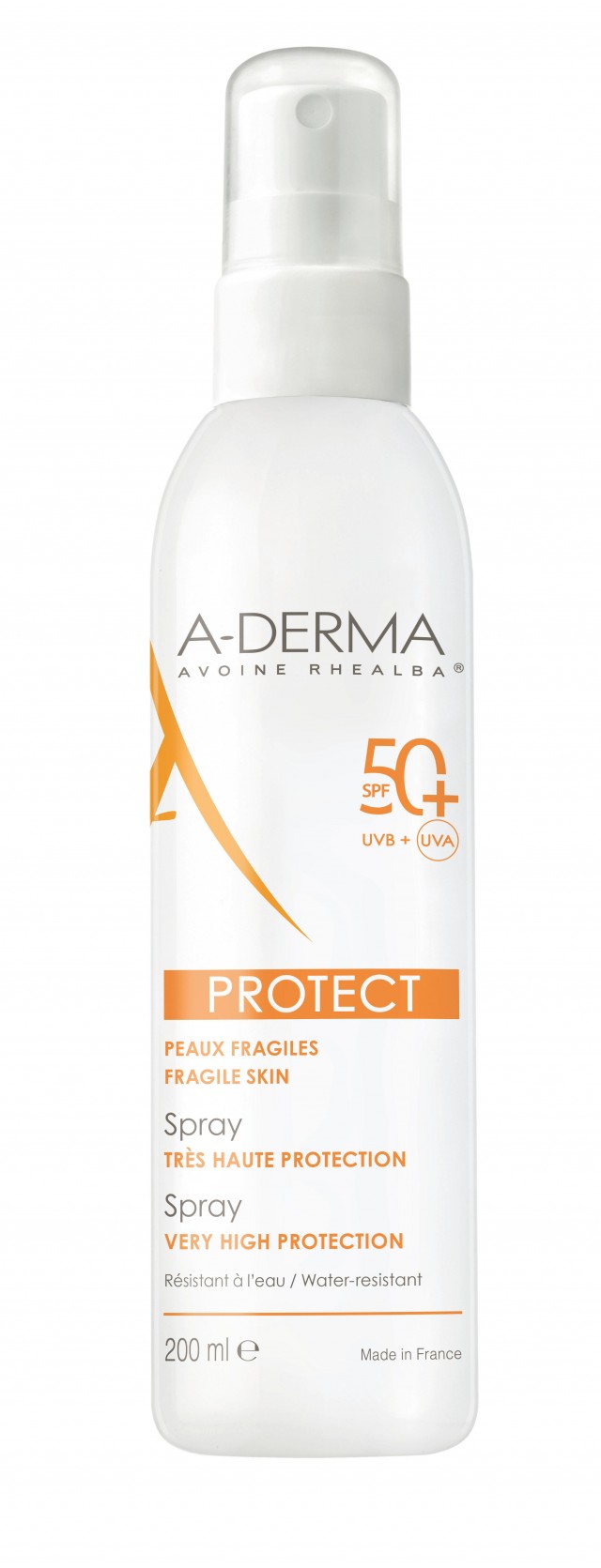 A-DERMA - Protect Spray Tres Haute Protection SPF50+ Αντηλιακό Σπρέι Πολύ Υψηλής Προστασίας, 200ml