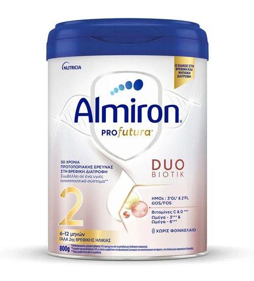 NUTRICIA - ALMIRON Profutura 2 Γάλα 2ης Βρεφικής Ηλικίας 6-12m+ 800gr