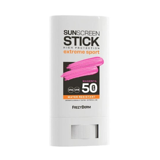 FREZYDERM - Extreme Sport Sunscreen Stick SPF50 Intense Color Magenta - Αντηλιακό Stick Προσώπου και Σώματος με Χρώμα 20ml