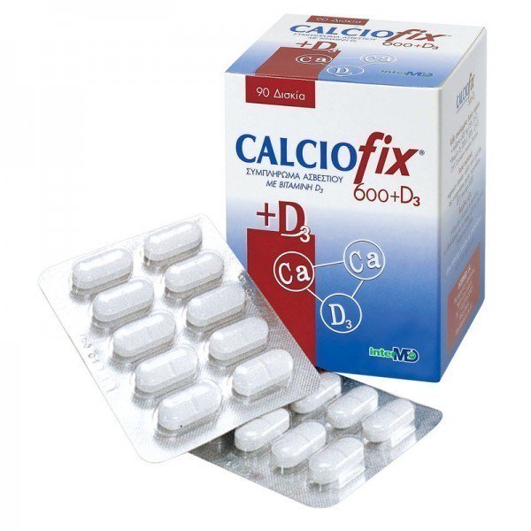 INTERMED - Calciofix 600mg + 200IU D3 90 Ταμπλέτες