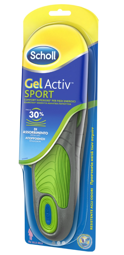 SCHOLL - Gelactiv Sport Καινοτομικοί Ανατομικοί Πάτοι Γυναικείοι για τις Αθλητικές Δραστηριότητες, 1τμχ