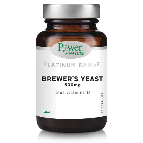 POWER HEALTH - Platinum Range Brewers Yeast Μαγιά Μπύρας σε Συνδυασμό με Βιταμίνες του Συμπλέγματος Β 500mg 30caps