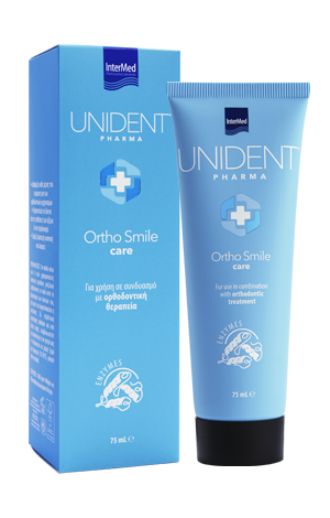 INTERMED - Unident Pharma Ortho Smile Care Οδοντόκρεμα για Χρήση σε Συνδυασμό με την Ορθοδοντική Θεραπεία 75ml