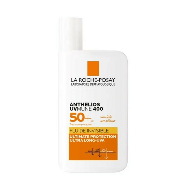 LA ROCHE POSAY - Anthelios Uvmune 400 Invisible Fluid SPF50+ Αντηλιακό Προσώπου Χωρίς Άρωμα 50ml