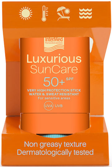 INTERMED - Luxurious SunCare High Protection Stick SPF50+ Αντηλιακό Stick Προσώπου για τις Ευαίσθητες Ζώνες 16gr