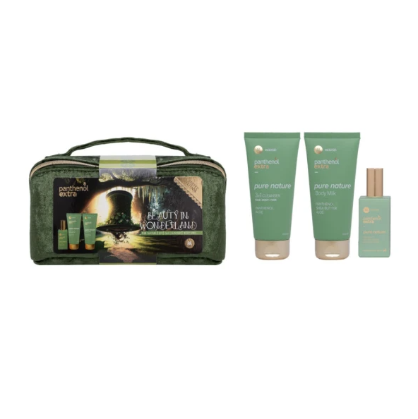 PANTHENOL EXTRA - Promo Pure Nature EDT Γυναικείο Άρωμα 50ml & 3in1 Cleanser Καθαριστικό Προσώπου, Μαλλιών & Σώματος 100ml & Body Milk Ενυδατικό Γαλάκτωμα Σώματος 100ml