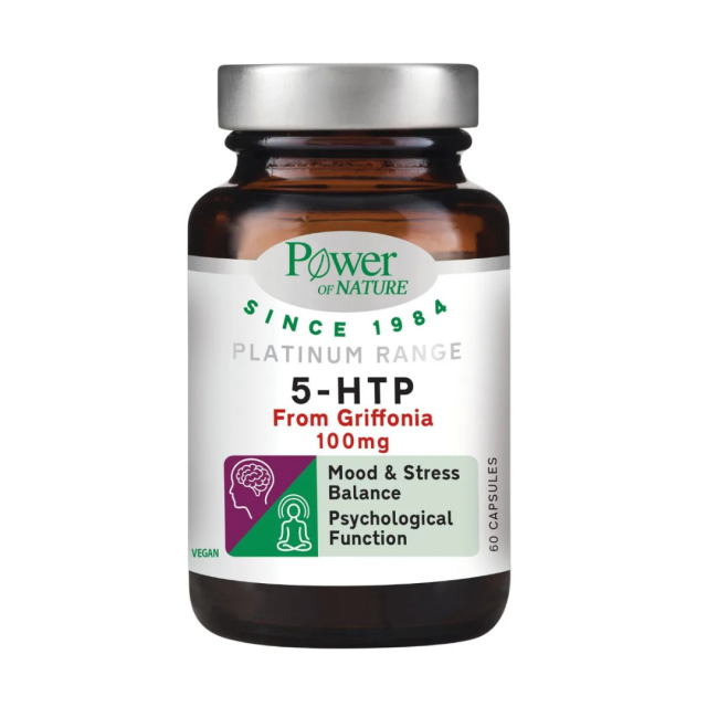 POWER HEALTH - Platinum Range 5-HTP Griffonia 100mg για Ρύθμιση Διάθεσης & Στρες 60caps