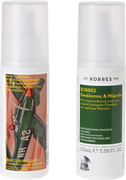 KORRES - Insect Repellent Εντομοαπωθητικό Σπρέι Ευκάλυπτος Μύρτιλο 100ml