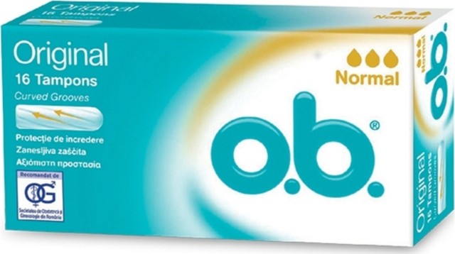 O.B. - Original Normal Reliable Protection Ταμπόν Για Ελαφριά - Μέτρια Ροή 16 Τεμάχια