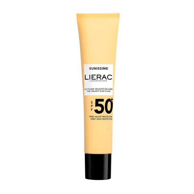 LIERAC - Sunissime The Velvety Sun Fluid SPF50+, Λεπτόρρευστο Βελούδινο Αντηλιακό 40ml