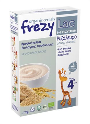 FREZYLAC - Βιολογική Βρεφική Κρέμα Ρυζάλευρο με Γάλα 175gr