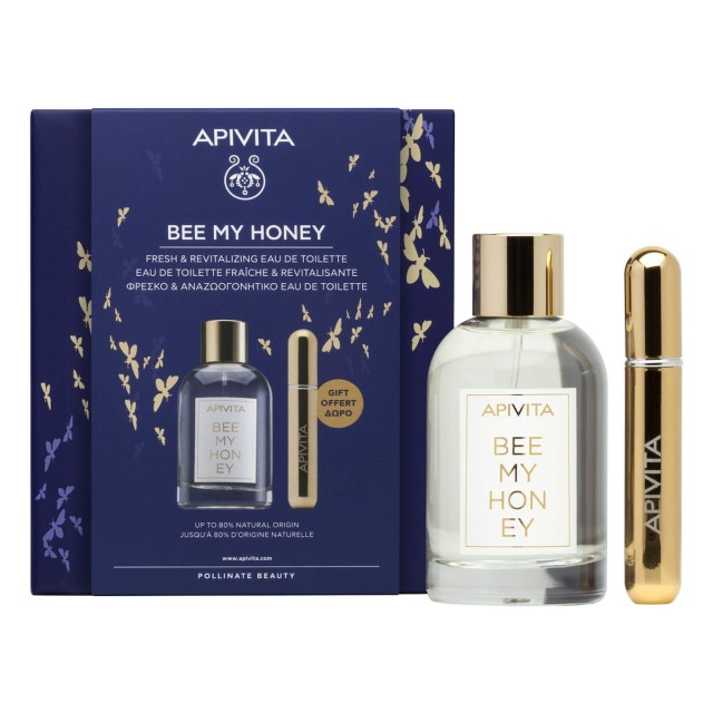 APIVITA - Promo Bee My Honey Eau De Toilette 100ml & Δώρο Επαναγεμιζόμενο Spray Αρώματος 8ml
