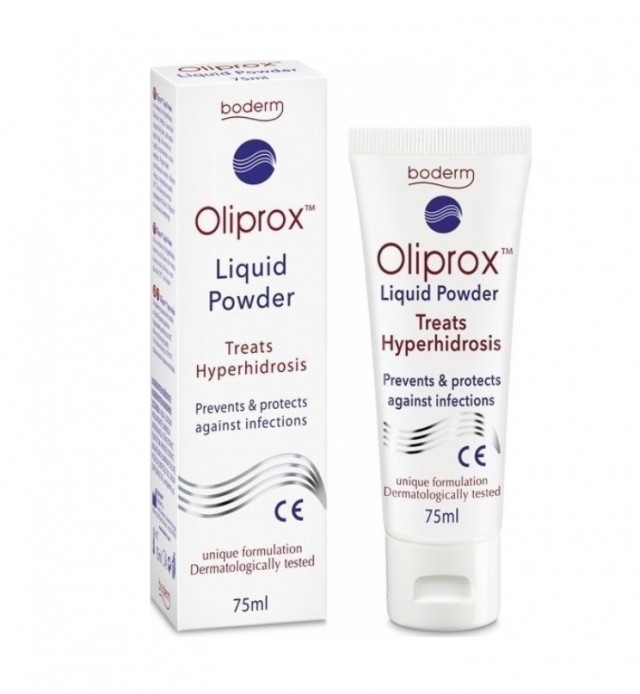 BODERM - Oliprox Liquid Powder Υγρή Πούδρα για την Ανιτιμετώπιση της Υπεριδρωσίας 75ml