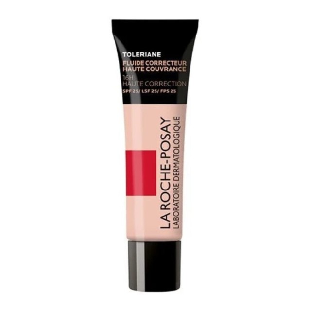 LA ROCHE POSAY - Toleriane SPF25 Full Coverage Corrective Fluid Foundation No.10 για Άμεση Πολύ Υψηλή Κάλυψη 30ml