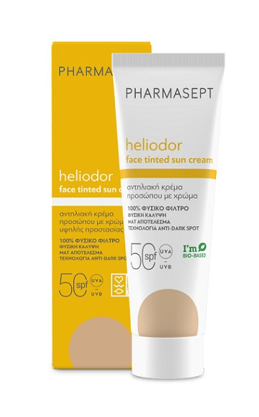 PHARMASEPT - Heliodor Αντηλιακή Κρέμα Προσώπου SPF50 με Χρώμα 50ml