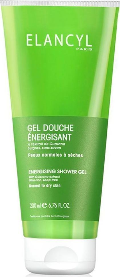 ELANCYL - Gel Douche Energisante Υπερλιπιδικό Αφρόλουτρο χωρίς Σάπωνες, 200ml