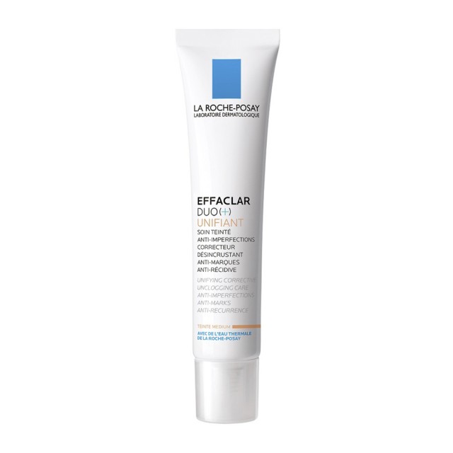 LA ROCHE POSAY - Effaclar Duo (+) Unifiant Medium Shade Επανορθωτική Κρέμα Για Την Ακνεϊκή Επιδερμίδα Με Χρώμα Μεσαία Απόχρωση 40ml