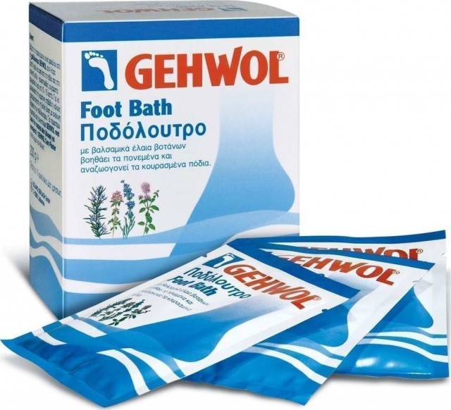 GEHWOL - Foot Bath, Άλατα μπάνιου για ποδόλουτρο, 10 φακελάκια μιας χρήσεως, 200 gr