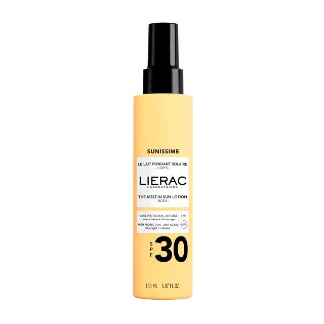 LIERAC - Sunissime The Melt-in Sun Body Lotion, Αντηλιακό Γαλάκτωμα Σώματος Που Λιώνει Στην Επιδερμίδα SPF30 150ml