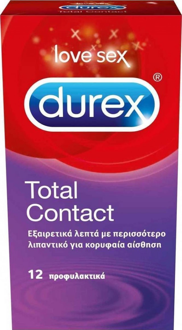 DUREX - Total Contact  Προφυλακτικά Πολύ Λεπτά 12τμχ