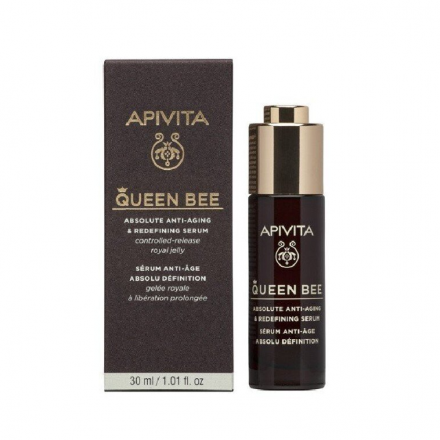 APIVITA - Queen Bee Anti-Aging & Redefining Serum Ορός Απόλυτης Αντιγήρανσης & Ανόρθωσης Περιγράμματος, 30ml