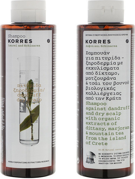 KORRES - ​Promo Σαμπουάν για πιτυρίδα - ξηροδερμία, με Δάφνη & Echinacea 2x250ml ​